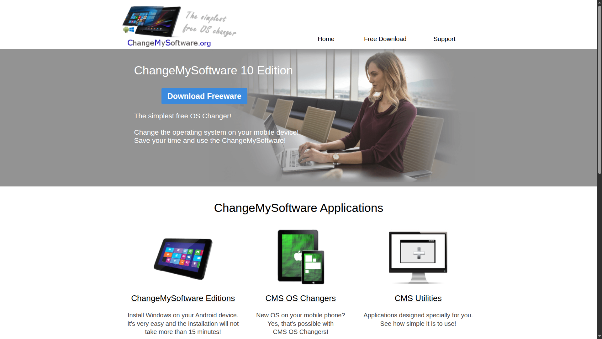 2016 Homepage Screenshot